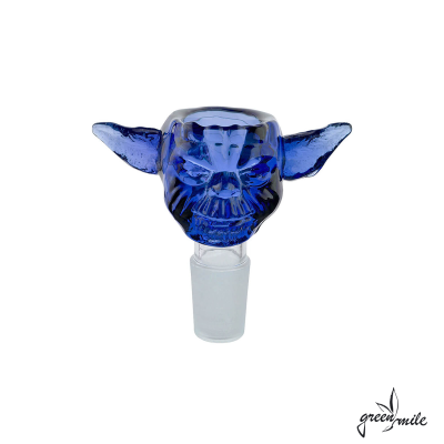 Glas-Kopf - Alien | Blau 14.4